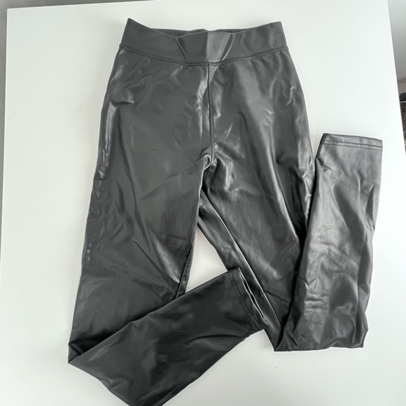 Pants - Ci Sono Black Faux Leather High-Waist Leggings Size S – Moto Biker Y2K Edgy Pant